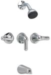 American Standard 3375502.002 Colony Soft 3-Handle Bath-Shower - Chrome and Polished Brass