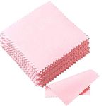 Lankater 10pcs Cleaning Cloth Polishing Cloth for Cleaning Sterling Silver Platinum Jewelry