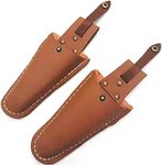 2 Pack Pliers Holster for Belt, Leather Pliers Holster, Pliers Pruners Holder, Leather Sheath Tool Holsters, Gardening Pouch Belt, Leather Case Holder Pouch Bag for Pruning Shears Scissors Knives