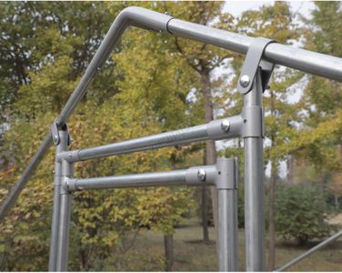 FoxHunter Outdoor Metal Chicken Run Cage – 3x8x2m Walk-In Poultry Enclosure