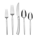 Oneida Adjacent 20 Piece Flatware Set, 3.15 LB, Metallic