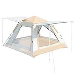 Matekxy Instant Camping Tent, 2-3 Person Family Automatic Pop-Up Dome Outdoor Tent with 2 Windows and 2 Doors RainFly Tent Windproof for Camping Travel Hiking Backpacking