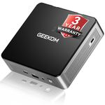 GEEKOM Air12 Mini PC, Intel Processor 7505, 8GB RAM 256GB PCIe SSD, Windows 11 Pro, Desktop Computer for Home Office& Business, WiFi6, Gigabit LAN, Compact Mini PC for Productivity & Multitasking