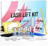 Stacy Lash Lift Kit - Professional Salon Premium Quality Eyelash Perm Curling Lotion & Liquid Full Lifting Set - Eyelash Perming Wave Curling Semi-Permanent