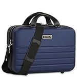 ITACA - Vanity Case Hard Shell - Durable and lightweight Beauty Box Hard Shell - Stylish and Inexpensive Vanity Case Large - Travel Makeup Case Made of Materials - Design and Distributed by ITAC, Navy