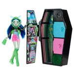 Monster High Doll and Fashion Set, Ghoulia Yelps Doll, Skulltimate Secrets: Neon Frights, Dress-Up Locker with 19+ Surprises, HNF81