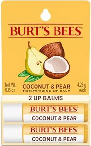 Burt's Bees 100% Natural Moisturizing Lip Balm, Coconut & Pear with Beeswax & Fruit Extracts - 2 Tubes