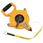 Land Open Reel Fiberglass Tape Measure - 150FT/50M by 1/2-Inch, Inch/Metric Scale, Heavy Duty Tape for Runway and Engineer Survey (150FT)