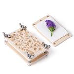Aboofx Mini Flower Press Kit for Small Flowers Drying, Travel Outdoor Presses Plant, Leaves, Herbs, Micro Flowers, 2.5 x 4 Inch Pocket Pressed Flower Kit for Classroom, Beginners, Arts Craft Lovers