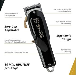 Wahl 5 Star Cordless Senior Hair Clipper – Professional Barber Tool