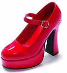 Ellie Shoes Women's 557-Eden Platform Sandal, Red, 8 M US