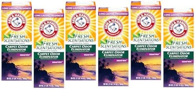 Church & Dwight 3320011535 Fresh Scentsations Carpet Odor Eliminator, Island Mist, 30 Oz Box, 6/carton