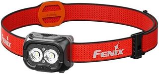 FENIX HL18R-T V2.0 Black Rechargeable Trail Running/Outdoor Headlamp | 800 Lumens | 125m | 160 Hrs Max | Dual Primary Beams - Cool and Warm White | 5lm Red Beam | Sport Click Adjust Headband | IP66