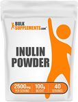 BulkSupplements.com Inulin Powder - Soluble Fiber Powder - Fiber Powder Unflavored Supplement - Fiber Supplement - Prebiotic Fiber Powder - Gut Health Supplements (100 Grams - 3.5 oz)