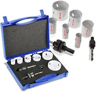 SagaSave 9-Pieces Hss Bi-Metal Drill Bit Hole Saw Sets, Hole Saw Kit for Stainless Steel, Steel Plate, Wood, Metal