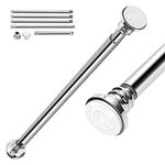 EC Breath Upgraded 56-304.5cm Extendable Shower Curtain Tension Pole, Free Combination Pole Set, Telescopic No Drill Stainless Steel Clothes Hanging Bar Rail for Bath,Closet,Wardrobe,Door,Kitchen