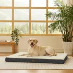 Bedsure Giant Dog Bed for Jumbo Dogs - 53" x 36" Flat Pet Beds with Removable Washable Cover, Orthopedic Egg Crate Foam Mat for Long-Bodied Pets Up to 120 lbs