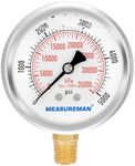 MEASUREMAN 2-1/2inch Dial Size, Liq