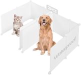 MEEXPAWS Cat Litter Box Enclosure Splash Guard, Light Weight Plastic Pee Shields Extra Large Easy Clean (2 Sets)
