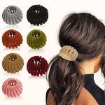 Vanvene 7PCS Zabernim Hair Clips Birds Nest Magic Hair Clip Hair Accessories for Women Ponytail Holder Hair Bun