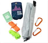 Ultralight Bear Bag Food Hanging System for Camping & Hiking - Waterproof Food Bag with Easy 2-to-1 Pulley, Paracord Ropes, Rock Sok, Carabiners & Instructions