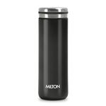 Milton Shiny 300 Thermosteel Insulated Water Bottle, 300 ml, Black| Hot and Cold | Leak Proof | Office Bottle | Sports | Home | Kitchen | Hiking | Treking | Travel | Easy to Carry | Rust Proof