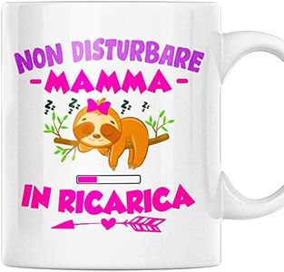 Vulfire Mamma Tazza Regalo donna compleanno Idea originale Idee Regali per lei per Natale festa della mamma, Mamma in ricarica (Mamma, Ceramica)
