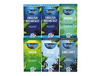 Tetley Variety Pack Black Tea String & Tag Individually Wrapped Envelopes ( 6x25)