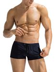 COOFANDY Mens Swimwear Swimming Brief Square Cut Tight Sexy Trunks Bathing Suits