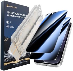 MAGIC JOHN 2PACK 3rd Gen for iPhone 17e/iPhone 16e Privacy Screen Protector, Anti-Spy, One-Pull Easy Install, Smooth Touch, Auto-Align Screen, 9H Glass, Anti-Scratch