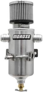 Moroso 85469 Aluminum Breather Tank,1 Qt, Dual 12AN Fittings