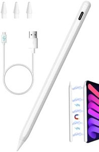 iPad Pencil 2nd Generation with Magnetic Wireless Charging, 3X Fast Charge for Apple iPad Pen,Stylus Pen Compatible with iPad Pro 11 in 1/2/3/4, iPad Pro 12.9 in 3/4/5/6, iPad Air 4/5, iPad Mini 6