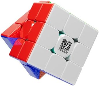 Moyu RS3M V5 SE Ball Core UV Coated 3x3 SpeedCube, 3x3 Puzzle Stickerless RS3M V5 MagLev Master Cube (MagLev+Ball Core Magic Clothes) Gift for Speed Cuber