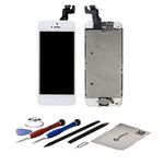 AMH LCD Display & Touch Screen Digitizer Assembly with Spare Parts and AMH Tools Kit for iPhone 5c - White