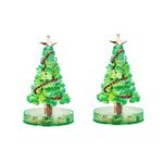 TIREOW® 2 Pack Paper Tree Flowering Toy Creative Colorful Magic Paper Crafts Xmas Gift 10ML, Party Supplies, Christmas Holiday Festival Indoor and Outdoor Decoration