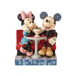 Enesco Disney Traditions by Jim Shore Mickey and Minnie Mouse Soda Shop Figurine, 6.25 Inch, Multicolor