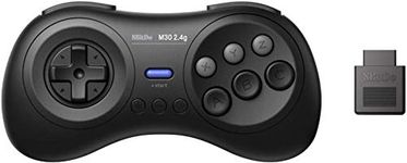 8Bitdo M30 2.4G Wireless Gamepad for the Original Sega Genesis and Sega Mega Drive - Sega Genesis,Black