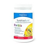 Progressive Sunshine Burst Vitamin D for Kids - 1,000 IU of Vtamin D, Lemon flavour, 120 Softgels | Lactose-free, sugar-free and gluten-free