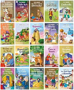 Forever Classics (Set of 20 Fairy Tales with Colourful Pictures) - Story Books for Kids - Aladdin, Cinderella, Goldilocks and the Three Bears, ... Hansel and Gretel, Beauty and the Beast