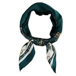 FONYVE Satin Silk Square Scarfs for Women Hair Scarves and Wraps Headscarf for Sleeping 27.5 × 27.5 inches