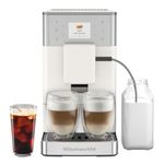 KitchenAid KF3 Fully Automatic Espresso Machine with Iced Coffee, Built-In Grinder, 19 Recipes, Auto Milk System, 6cm Colour Display, Porcelain White