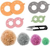 Curtzy Plastic Pom Pom Maker Kit (4