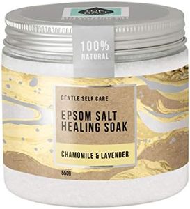 The Salt Box - Natural Epsom Salt Healing Bath Salts Soak - Chamomile & Lavender - 550g