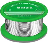 Balala Lead Free Solder 20g/NT, Solder Wire, Soldering Flux 0.8mm, Sn99.3 Cu0.7 Solder Rosin Core for Repairing Electronic Components or Working on DIY Projects