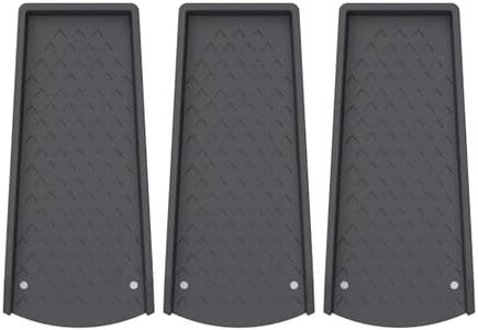 Jamphaza Downspout Splash Block, 24" Gutter Downspout Extensions for Rain Water Drainage, Thickened Gutter Splash Guards Downspout Extender with Fixing PE Nails(3 Pack, Black)