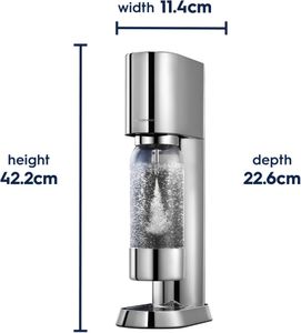 SodaStream Ensō Sparkling Water Maker – Stainless Steel, 1L BPA-Free Bottle