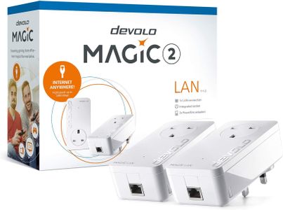 devolo Magic 2-2400 Powerline Kit – High-Speed Home Network Adapter