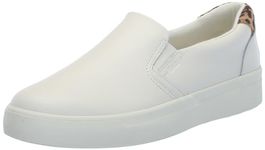 Keds Women's Pursuit Slip on Sneaker, White/Leopard Leather, 5.5 UK