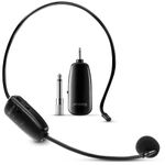 Wireless Microphone Headset, UHF Wireless Headset Mic, 160ft Range, Headset Mic and Handheld Mic 2 in 1, 1/8'' and 1/4'' Plug, for Speakers, Voice Amplifier, PA System(Not Supported AUX＆iOS)