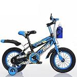 Touch of Venetian 12" 14" 16" Boys Children Bike with Stabilisers Wheels Kids Bike for Ages 3-9 Years Old Blue (14 inch)